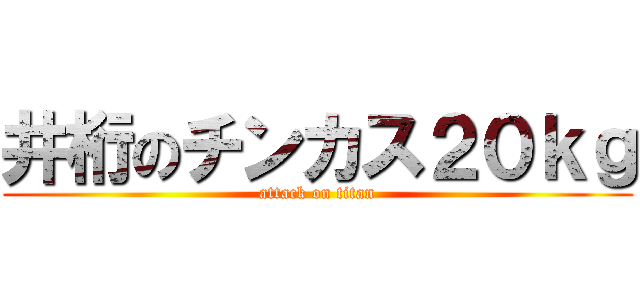 井桁のチンカス２０ｋｇ (attack on titan)