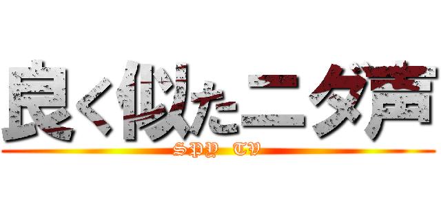 良く似たニダ声 (SPY  TV)