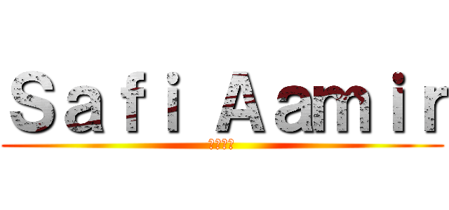 Ｓａｆｉ Ａａｍｉｒ (いきごみ)