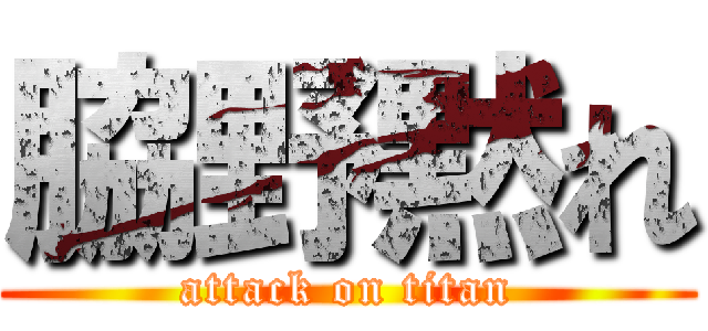 脇野黙れ (attack on titan)