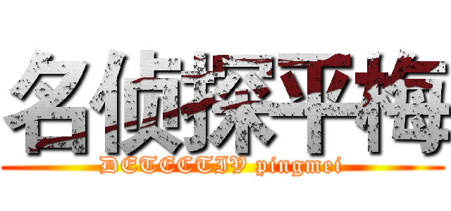 名侦探平梅 (DETECTIV pingmei)