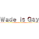 Ｗａｄｅ ｉｓ Ｇａｙ (attack on aids)
