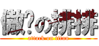 傲娇の排排 (attack on titan)