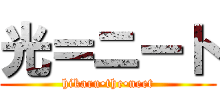 光＝ニート (hikaru•the•neet)