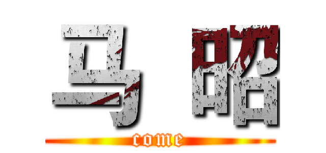 马  昭 (come)