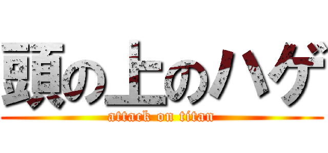 頭の上のハゲ (attack on titan)
