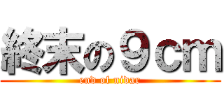 終末の９ｃｍ (end of nidar)