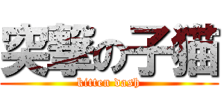 突撃の子猫 (kitten dash)