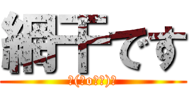 網干です (┌(＾o＾┐)┐)