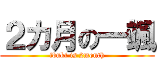 ２カ月の一颯 (ibuki is 2month)