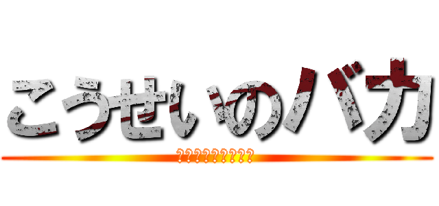 こうせいのバカ (堀籠皇成はおおバカ)