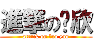 進撃の乐欣 (attack on luo yan)