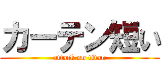 カーテン短い (attack on titan)