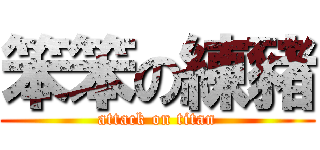 笨笨の練豬 (attack on titan)