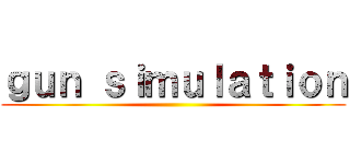 ｇｕｎ ｓｉｍｕｌａｔｉｏｎ ()