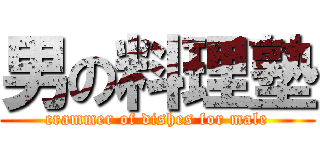 男の料理塾 (crammer of dishes for male)