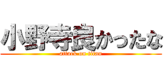 小野寺良かったな (attack on titan)