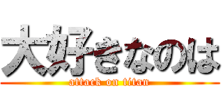 大好きなのは (attack on titan)
