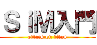 ＳｉＭ入門 (attack on titan)