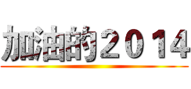 加油的２０１４ ()