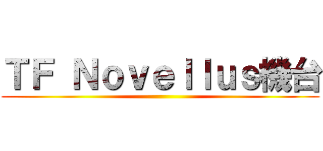 ＴＦ Ｎｏｖｅｌｌｕｓ機台 ()