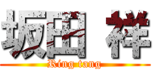 坂田 祥 (Ring tang)