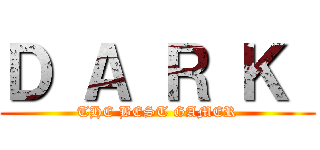 Ｄ Ａ Ｒ Ｋ  (THE BEST GAMER)