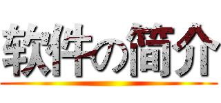 软件の简介 ()