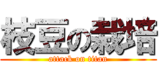 枝豆の栽培 (attack on titan)