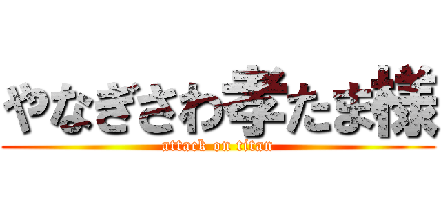 やなぎさわ孝たま様 (attack on titan)