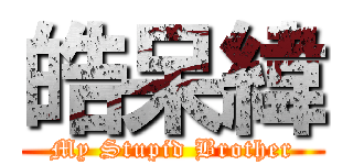 皓呆緯 (My Stupid Brother)