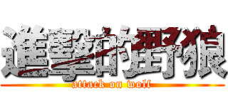 進擊的野狼 (attack on wolf)