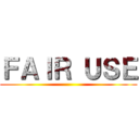 ＦＡＩＲ ＵＳＥ ()