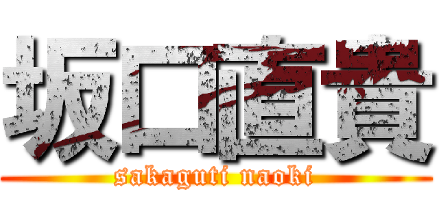 坂口直貴 (sakaguti naoki)