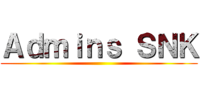 Ａｄｍｉｎｓ ＳＮＫ ()