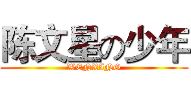 陈文星の少年 (WENXING)