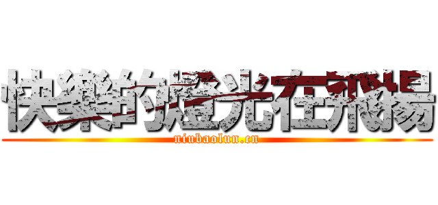 快樂的燈光在飛揚 (niubaolun.cn)