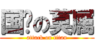国际の莫属 (attack on titan)