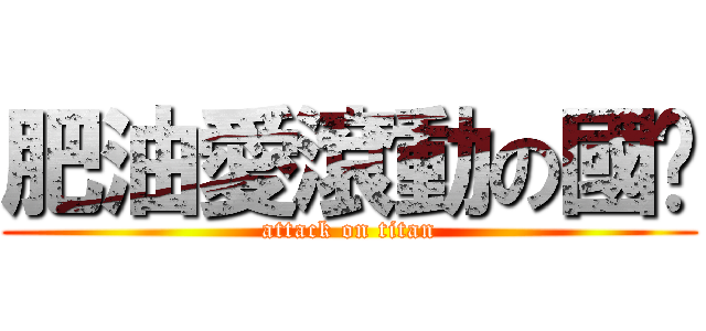 肥油愛滾動の國瑋 (attack on titan)