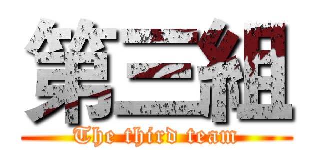 第三組 (The third team)