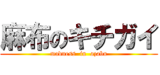 麻布のキチガイ (madness  in  azabu)