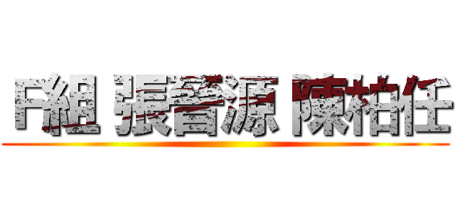 Ｆ組 張晉源 陳柏任 ()