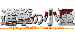 進撃の小聖 (Things We Lost in the Fire)