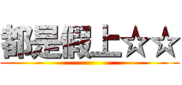 都是假上☆☆ ()