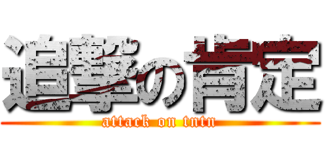 追撃の肯定 (attack on tntn)