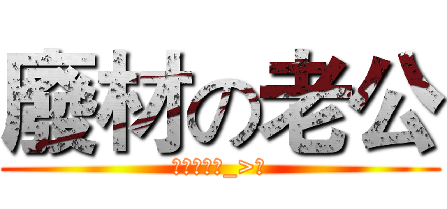 廢材の老公 (我搞不懂ˊ_>ˋ)