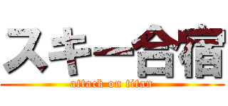 スキー合宿 (attack on titan)