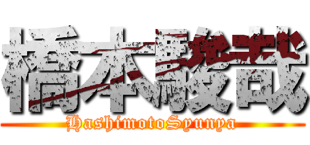 橋本駿哉 (HashimotoSyunya)