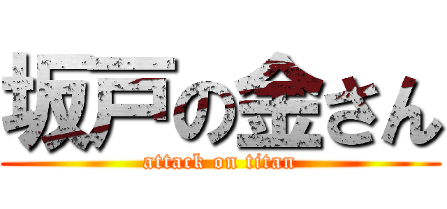 坂戸の金さん (attack on titan)
