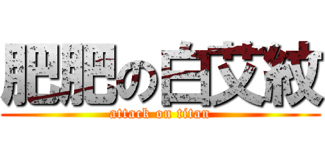 肥肥の白艾紋 (attack on titan)